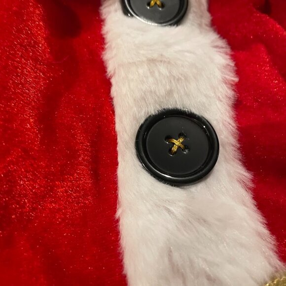 Adorable Santa Outfit with Hat for Dogs!  NWT Size Small - Picture 3 of 10
